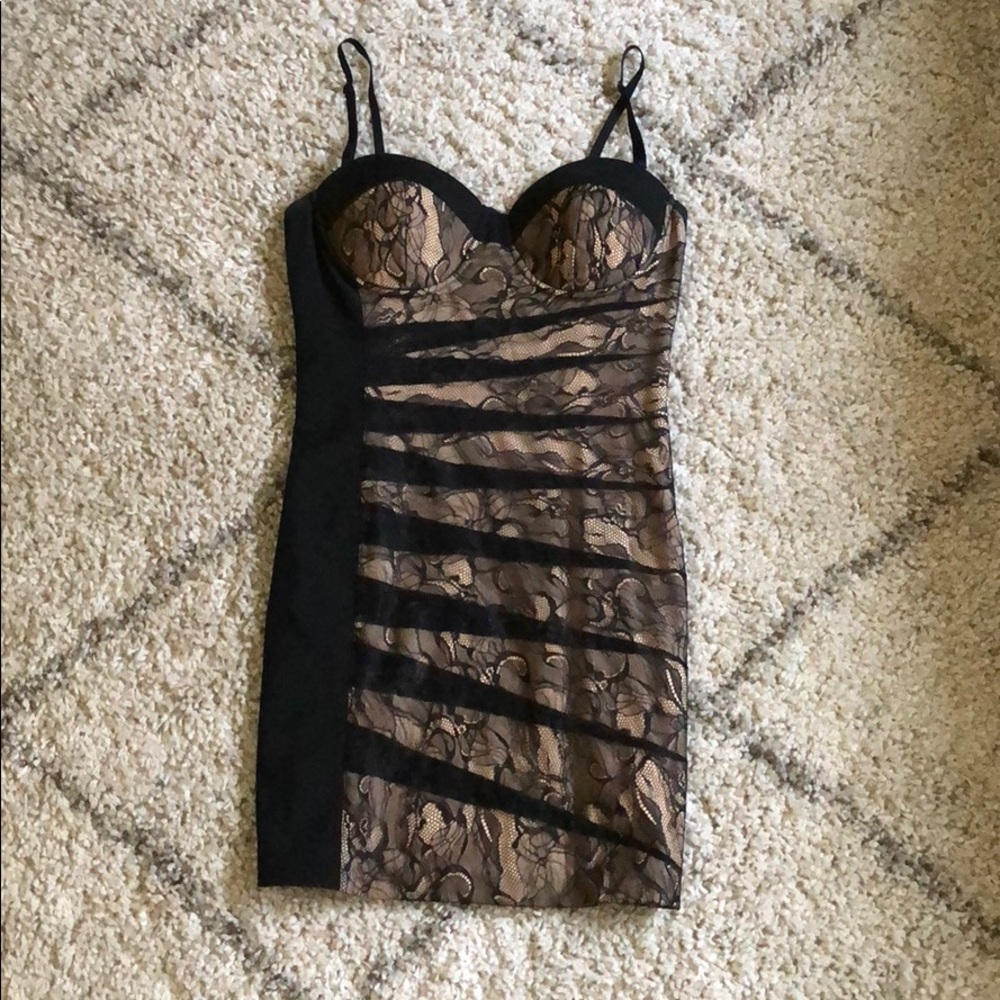 Black lace Bebe dress